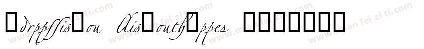 Zapfino Linotype O字体转换